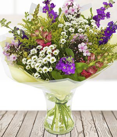 Summer Is Here - A simply sensational bouquet of delicate summer stems arranged beautifully.