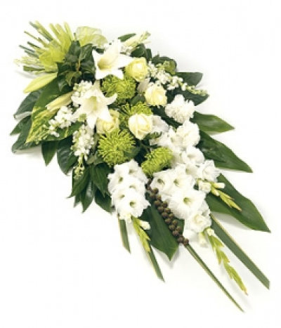 Mixed Sheaf - Mixed sheaf including Lilies, Gladioli, Chrysanthemums, Stocks and complementary foliage. Size: 48cm (19").