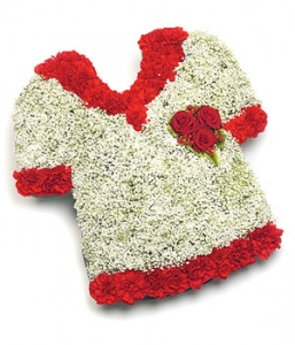 Red Edged Football Shirt