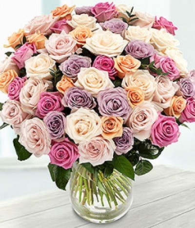 Beautiful Bounty - A simply magnificent vase arrangement, bursting with Roses.